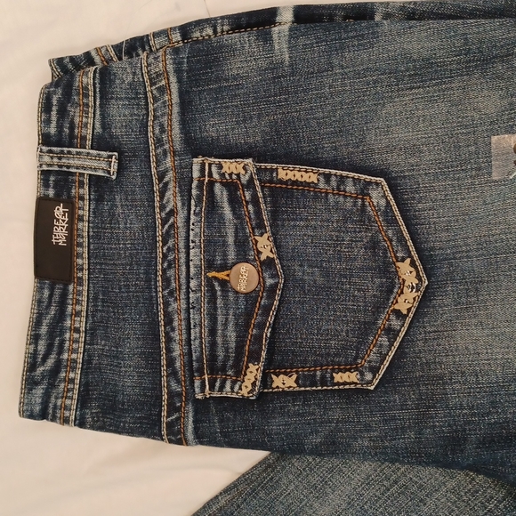 Thread Market Dark Wash Denim Jeans Wide Leg FLARE 18 - Picture 4 of 9